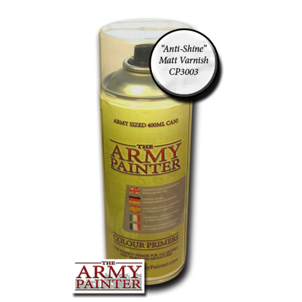 The Army Painter Colour Primer Anti Shine Matt Varnish (In Store Only)